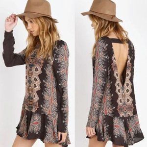 Free People Smooth Talker Dress in Night Combo XS
